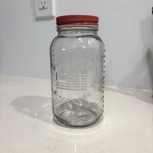 Anchor Hocking Clear Glass Mason Jar Americana USA flag limited edition